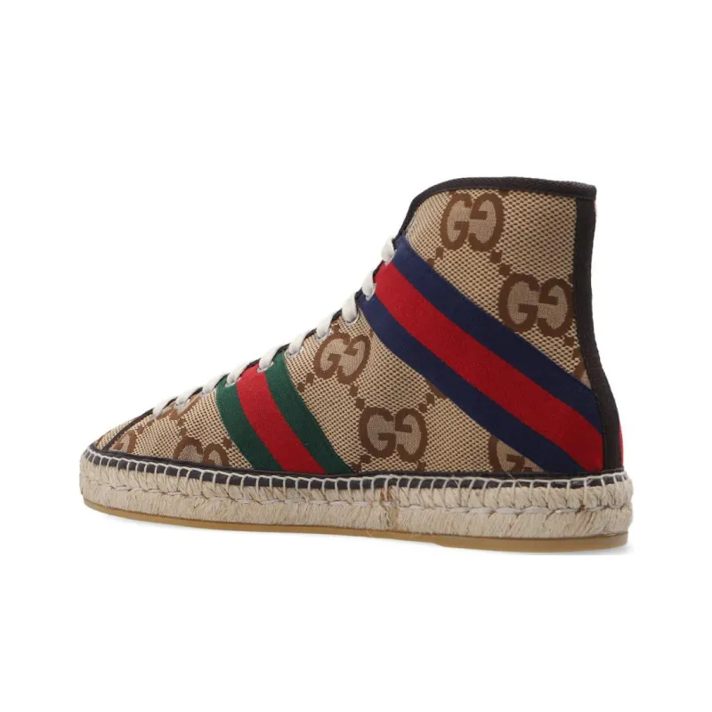GUCCI Stylish Skateboarding Shoes Men's Beige-3