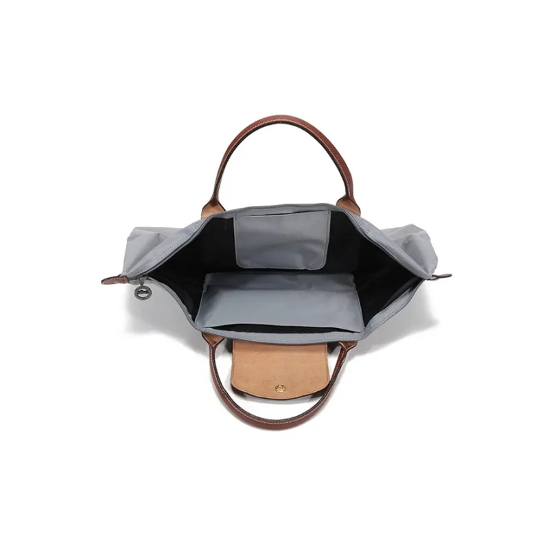 LONGCHAMP Le Pliage Dumpling Bag Handbags Medium Size Women's Gray-4