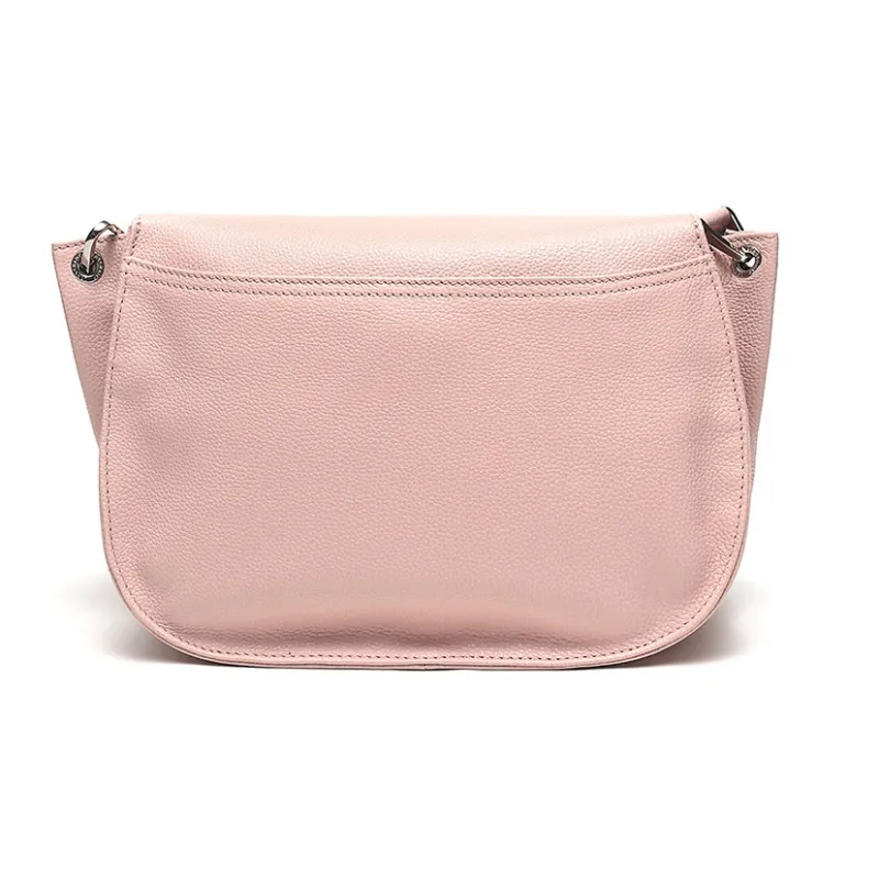 LONGCHAMP Le Foulonné Cow Leather Shoulder Bag Crossbody Bag Women's Soft Pink-3