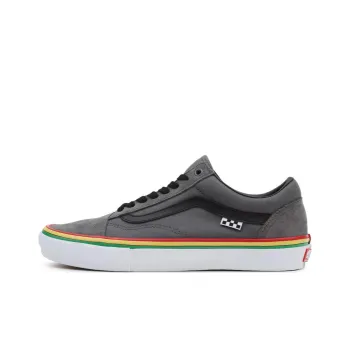 Vans Old Skool Skate Anti Slip Wear Resistant Low Top Skateboard Shoes Unisex Gray White Red Yellow Blue