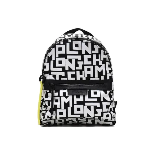 LONGCHAMP Le Pliage LGP Backpacks Black/White