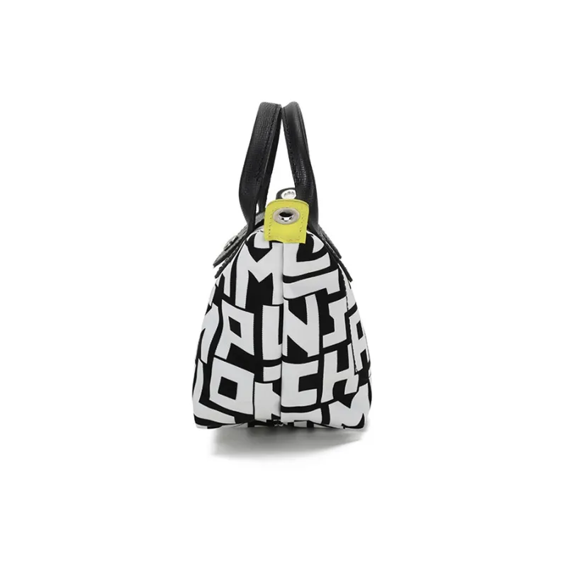 LONGCHAMP Le Pliage LGP Handbags Black/White-3
