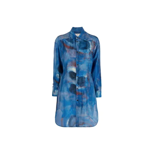 MARNI Long-Sleeved Dresses Women's Blue