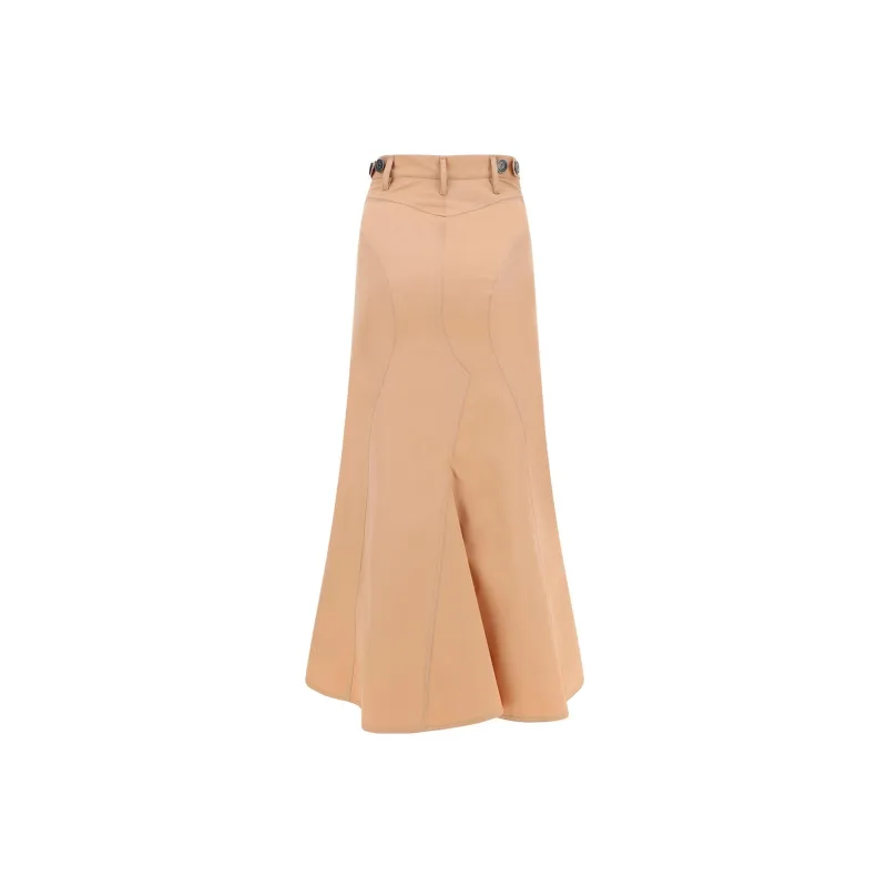 Burberry Casual Long Skirts Women's Brown-1