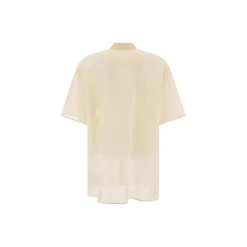 JIL SANDER Semi Sheer Buttoned Shirt-1