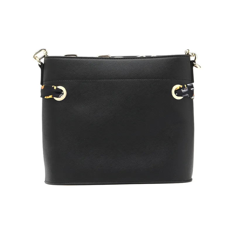VERSACE JEANS COUTURE Polyester Bucket Bags Shoulder Bags Women's Black-3
