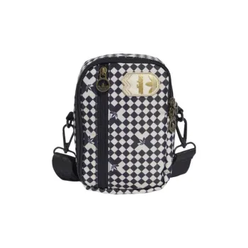 Adidas Originals Recycled Polyester Plain Fabric Shoulder Bag, Crossbody Bag, Fanny Pack Regular Unisex Black/White