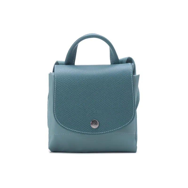 LONGCHAMP Canvas Backpack Regular Women's Lake Blue-6