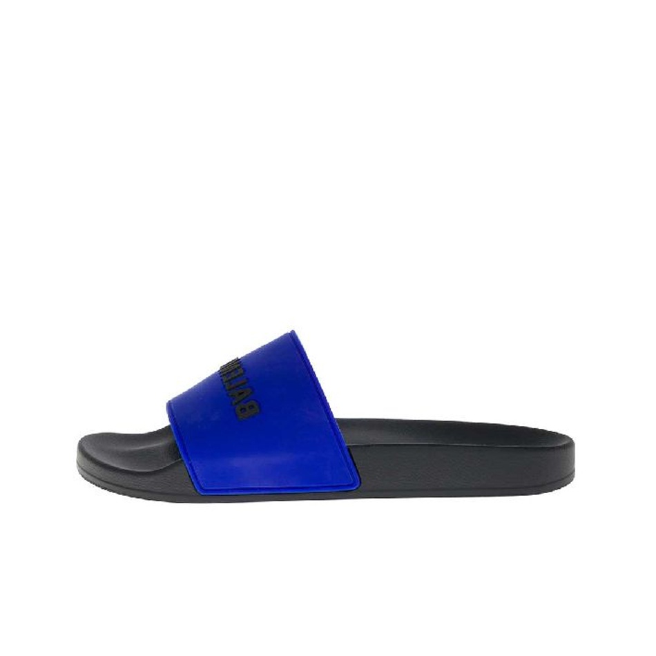 Balenciaga blue slides best sale