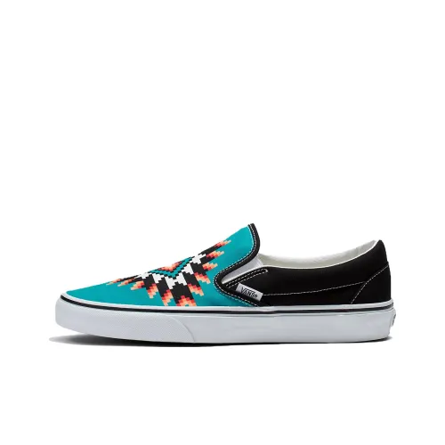 Vans Slip-on Skateboard Shoes Unisex Low-Top Blue/Black/White