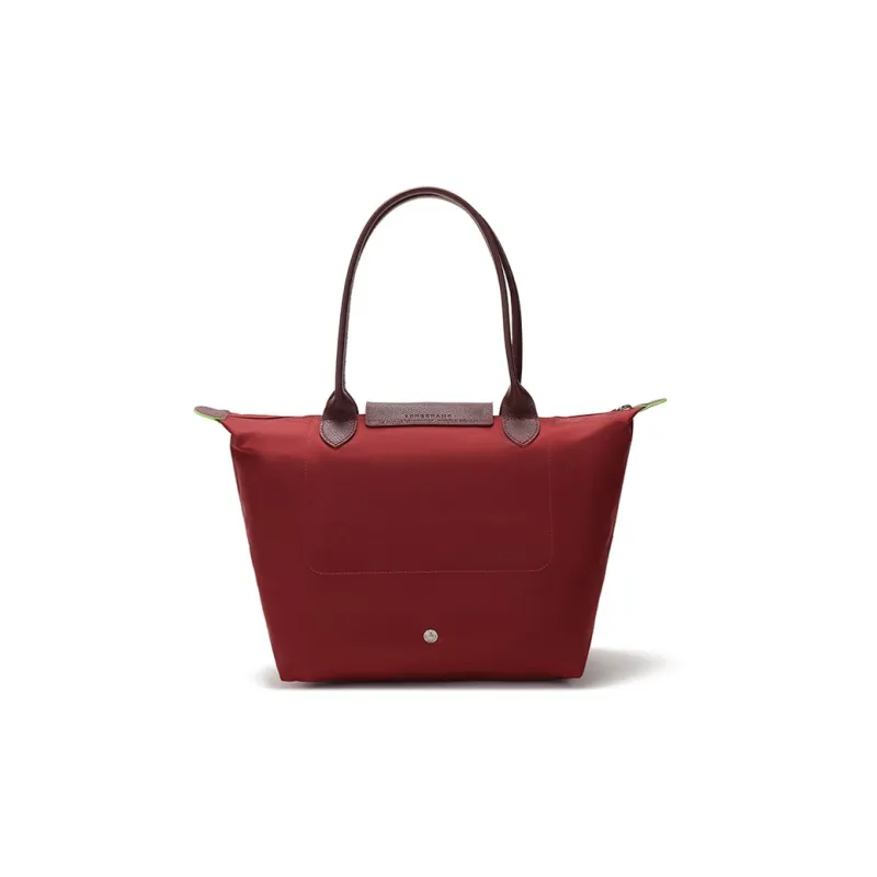 LONGCHAMP Le Pliage Cow Leather Handbag, Shoulder Bag Women's Red-2
