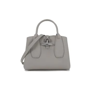 LONGCHAMP Small Roseau Leather Tote Bag