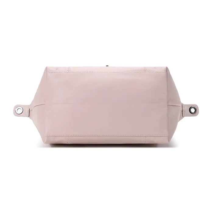 LONGCHAMP Le Pliage Cuir Sheepskin Handbag, Shoulder Bag, Crossbody Bag Trumpets Women's Light Pink-5