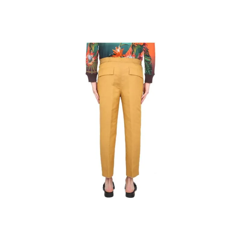 ETRO Cropped Drawstring Trousers-1