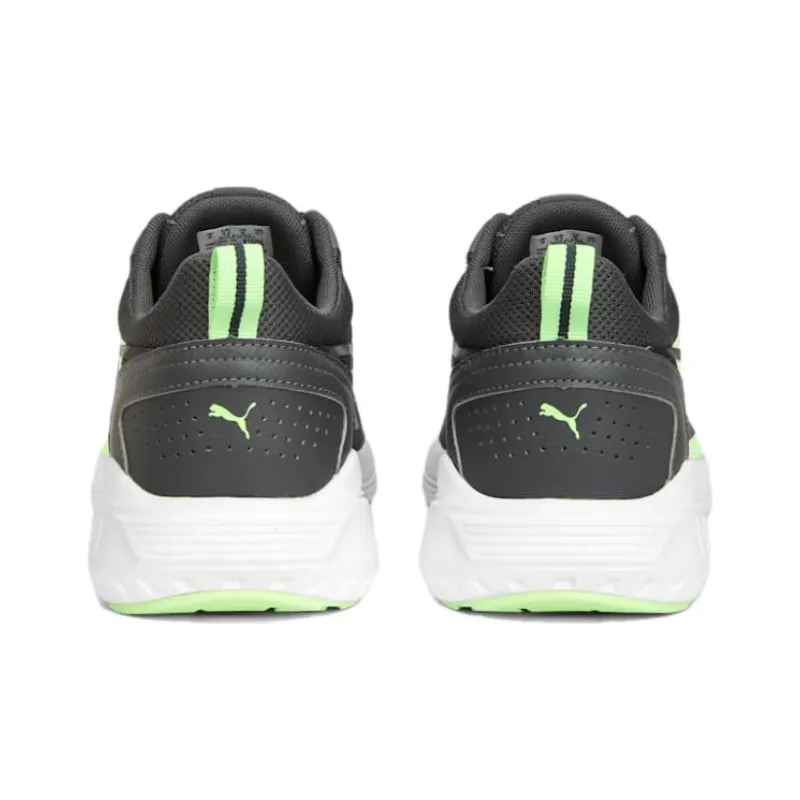 PUMA All Day Active Cushioning, Slip Resistant, And Abrasion Resistant Low Top Running Shoes Unisex Black Green-4