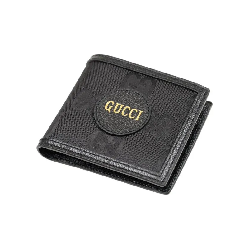 GUCCI Canvas Wallet Regular Men's Black-2