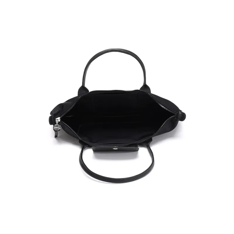 LONGCHAMP Le Pliage Néo Fabric Shopping Bag Dumpling Handbag, Shoulder Bag Trumpets Women's Black-5