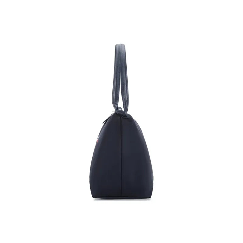 LONGCHAMP Canvas Handbag Shoulder Bag Women's Navy-3