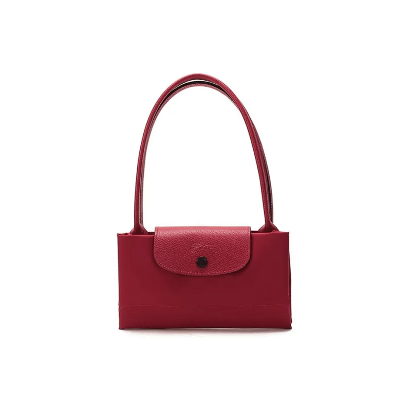 LONGCHAMP Le Pliage Club Fabric Shopping Bag Dumpling Bag Shoulder Bags Women's Red-6