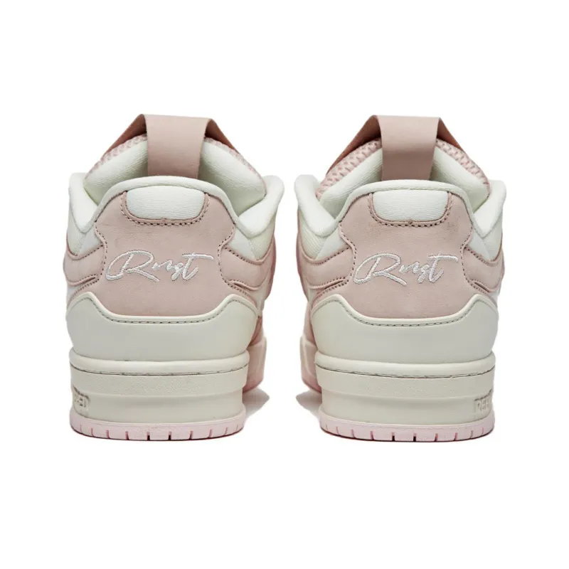 REEMUSTERED Jelly Logo Durable Breathable Low Top Skateboard Shoes Women's Dirty Pink New Version-4