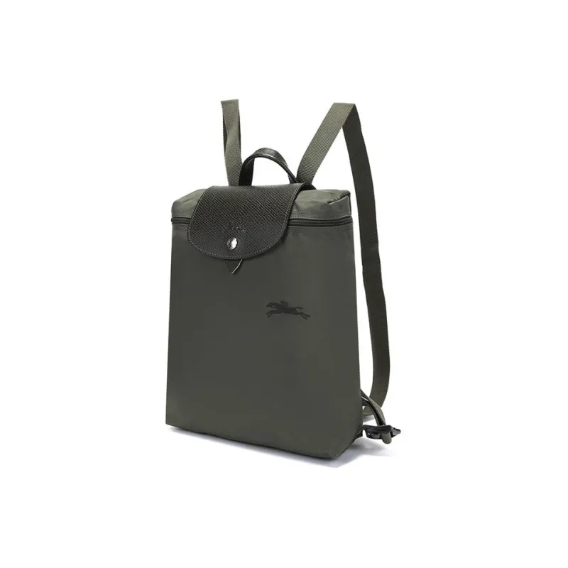 LONGCHAMP Le Pliage Green Recycled Canvas Backpack Regular Women's Forest Color-1