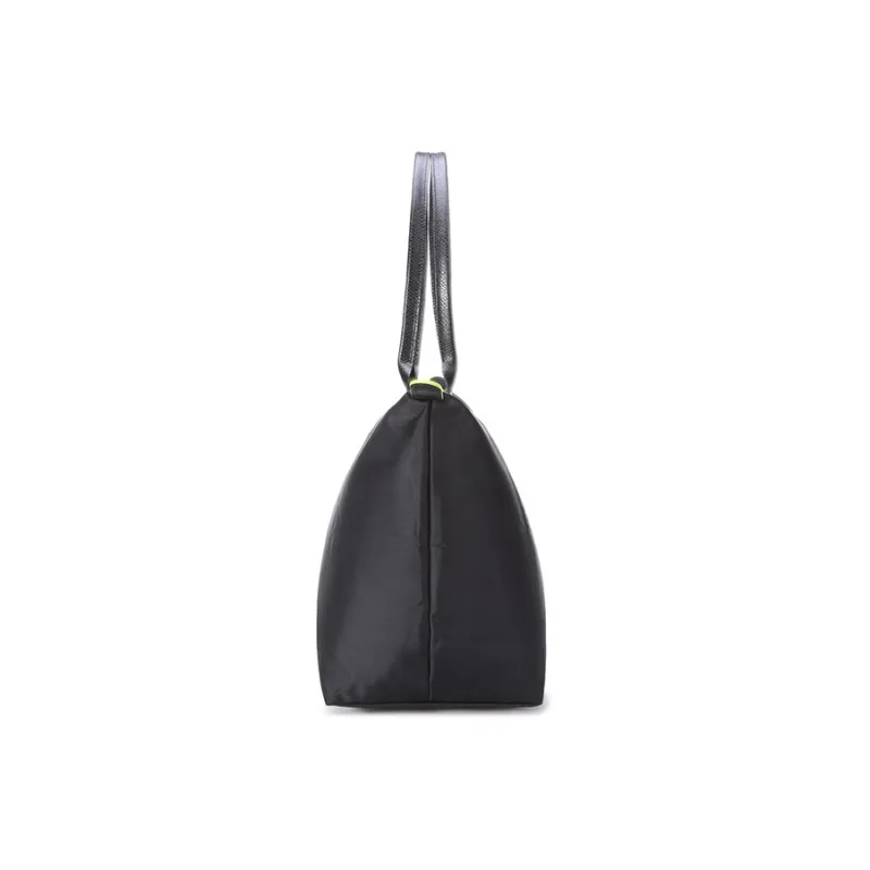 LONGCHAMP Le Pliage Green Recycled Canvas Dumpling Bag Handbag Shoulder Bag Unisex Black-3