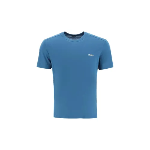 Ermenegildo Zegna T-Shirts Men Blue