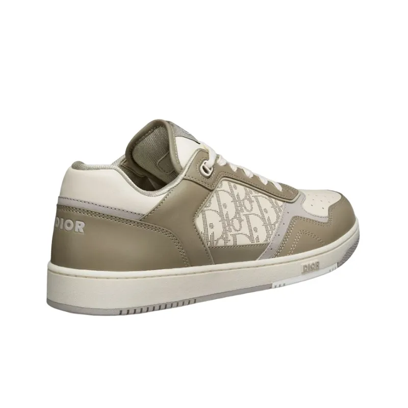 DIOR B27 Low Top Khaki Cream Calfskin-2