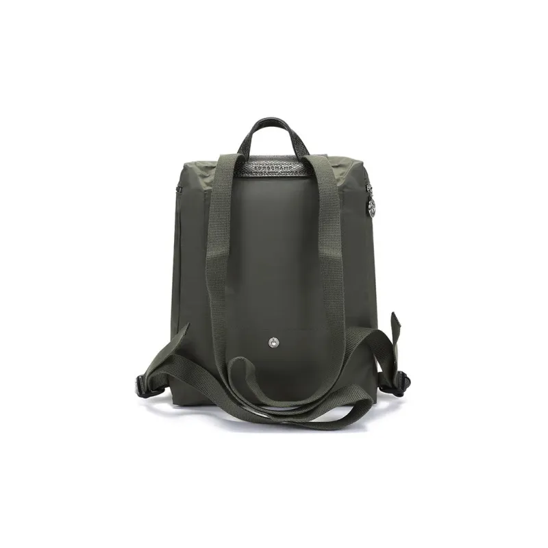 LONGCHAMP Le Pliage Green Recycled Canvas Backpack Regular Women's Forest Color-3