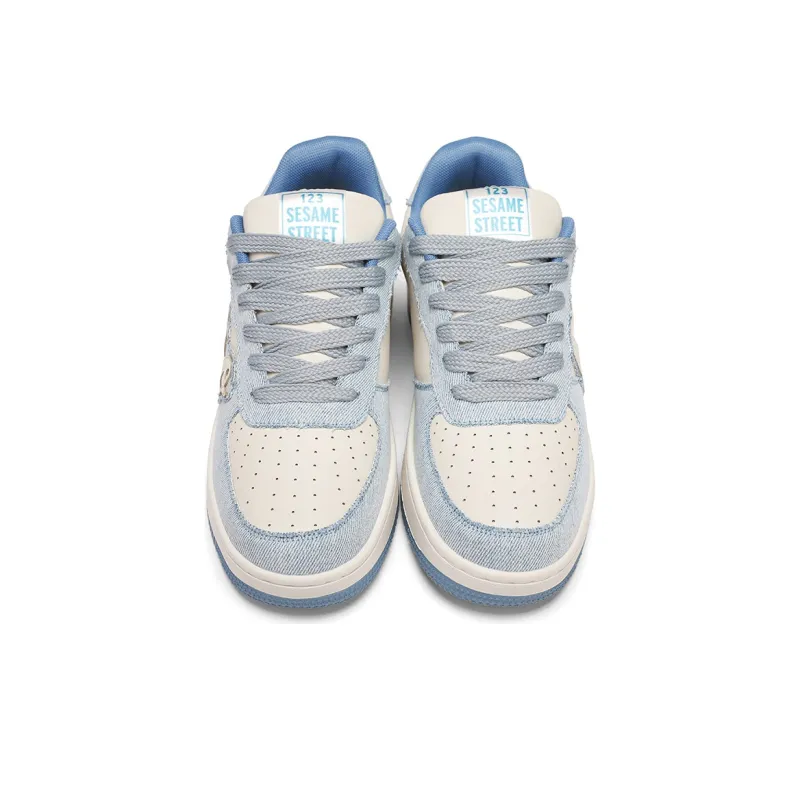 SESAME STREET Stylish Skateboarding Shoes Unisex Light Blue-2