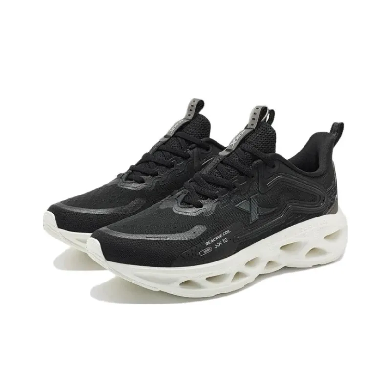 XTEP Shock Absorption Spinning 10.0 Anti Slip And Wear Resistant Breathable Low Top Running Shoes Women's Black-1
