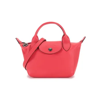 LONGCHAMP Sheepskin Dumpling Bag Shoulder Bag Crossbody Bag Handbag Mini Women's Lip Color