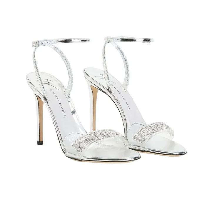 Giuseppe Zanotti/GZ Strap Sandals Women's Silver-2