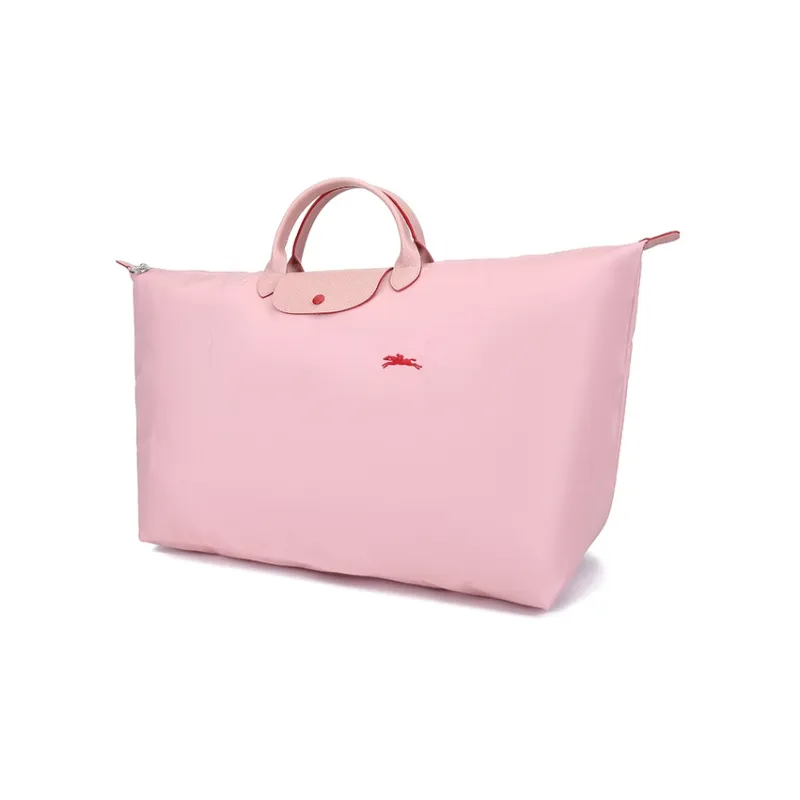 LONGCHAMP Le Pliage Club Canvas Dumpling Bag Portable Travel Bag 55L Women's Rose-1