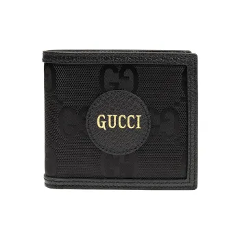 GUCCI Canvas Wallet Regular Men's Black