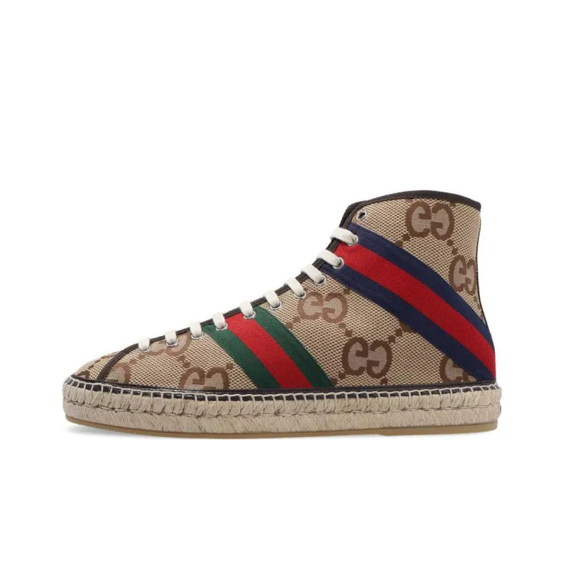 GUCCI Stylish Skateboarding Shoes Men's Beige-0