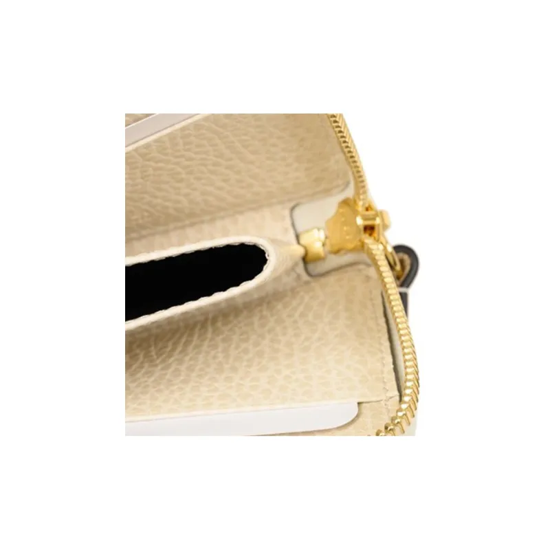GUCCI Marmont PVC Wallet Mini Women's Beige-4