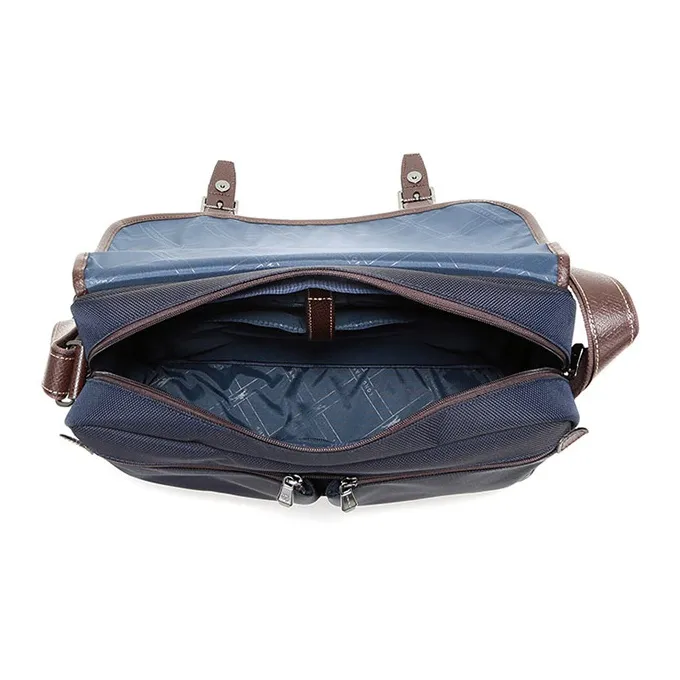 LONGCHAMP Boxford Leather, Textile Briefcase, Laptop Bag, Hobo Bag, Crossbody Bag, Shoulder Bag Men's Blue-5