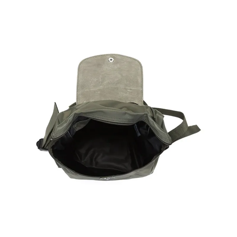 LONGCHAMP Le Pliage Green Recycled Canvas Backpack Regular Women's Forest Color-5