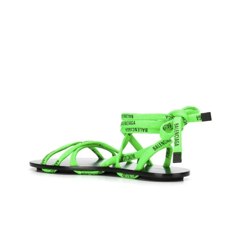 Balenciaga Strap Sandals Women's Green-2