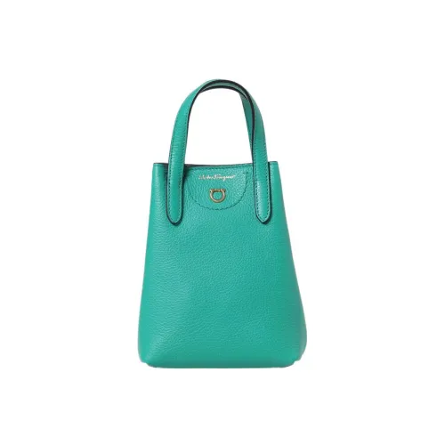 FERRAGAMO Calfskin Shoulder Bag, Crossbody Bag, Handbag Women's Green
