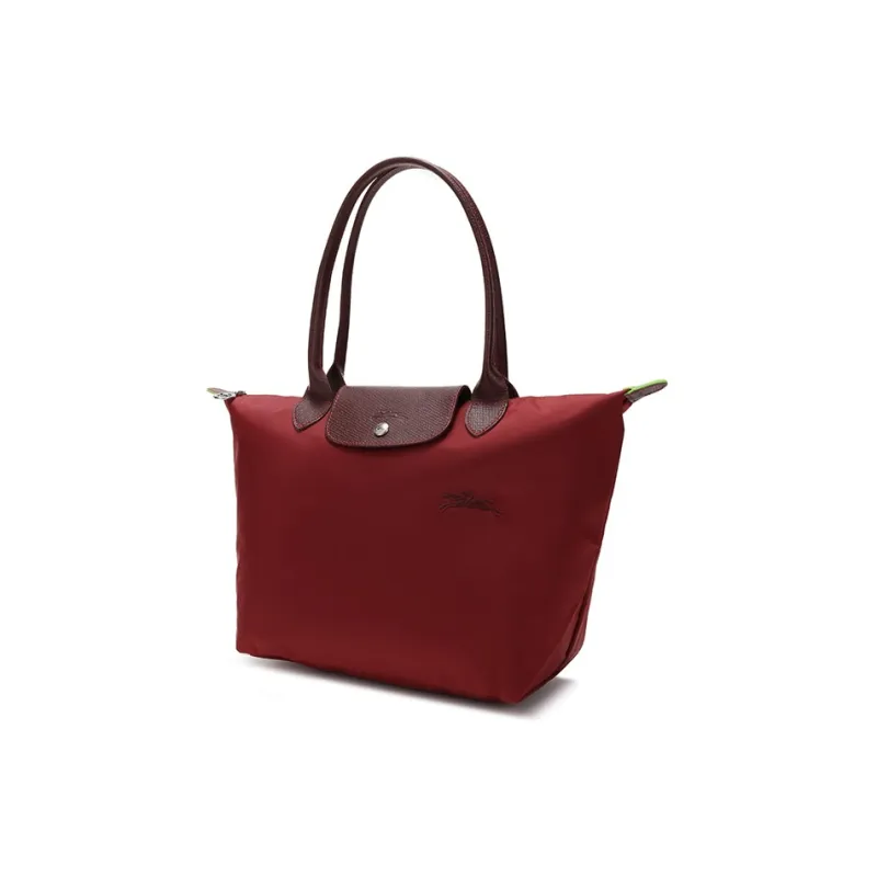 LONGCHAMP Le Pliage Cow Leather Handbag, Shoulder Bag Women's Red-1