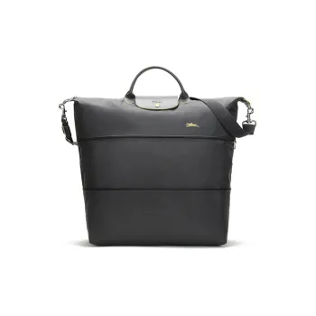 LONGCHAMP Le Pliage Fabric Travel Bag Handbag Shoulder Bag Unisex Metal Gray