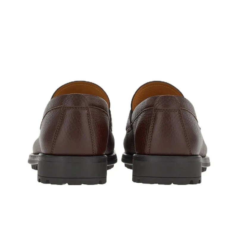 FERRAGAMO Gancini Casual Shoes Men's Brown-3