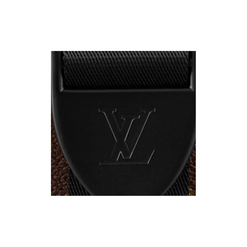 LOUIS VUITTON Archy Coated Canvas Messenger Bag, Crossbody Bag, Shoulder Bag Small Size Men's Brown-4