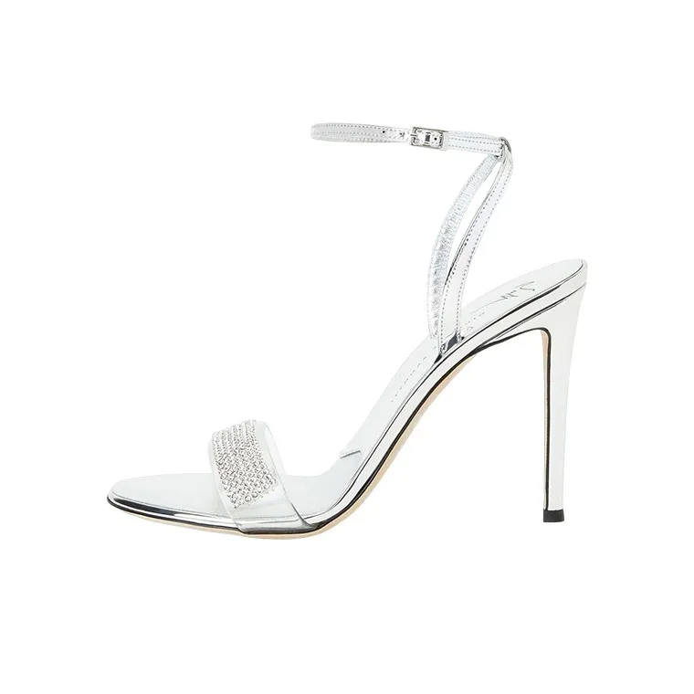 Giuseppe Zanotti/GZ Strap Sandals Women's Silver-0