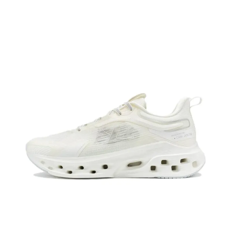 XTEP Shock Absorption Spinning 10.0 Anti Slip And Wear Resistant Breathable Low Top Running Shoes Men's White-0
