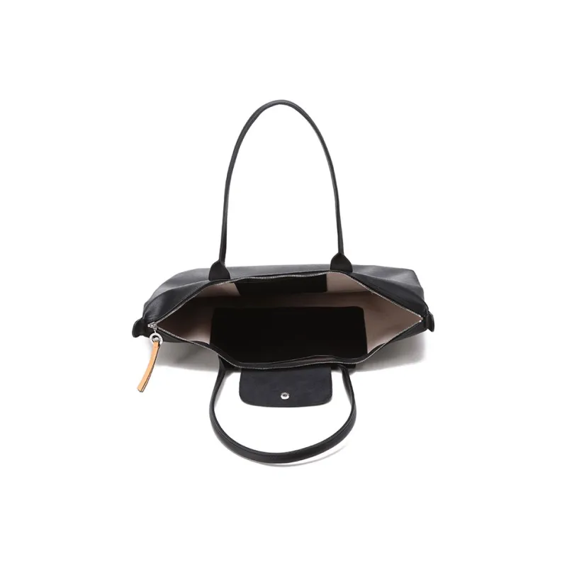 LONGCHAMP Le Pliage City Coated Canvas Dumpling Bag, Handbag, Shoulder Bag Women's Black-5