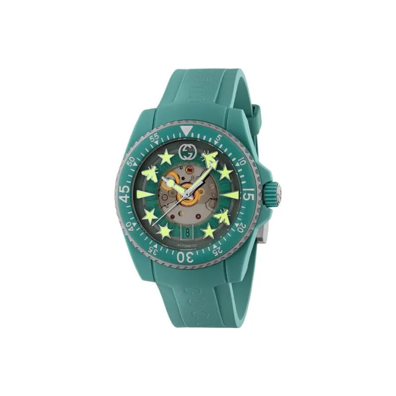 GUCCI Wrist Watch Automatic Mechanical Movement PC Plastic Strap 44mm Green Dial Women's Watch-1