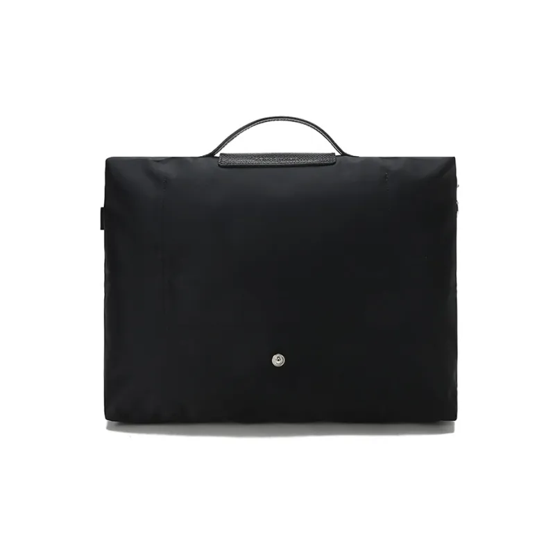 LONGCHAMP Le Pliage Green Canvas Handbag, Laptop Bag, Briefcase Women's Black-2